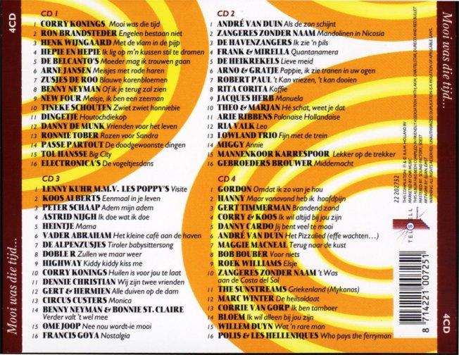 Chiel Montagne  Mooi Was Die Tijd : Back